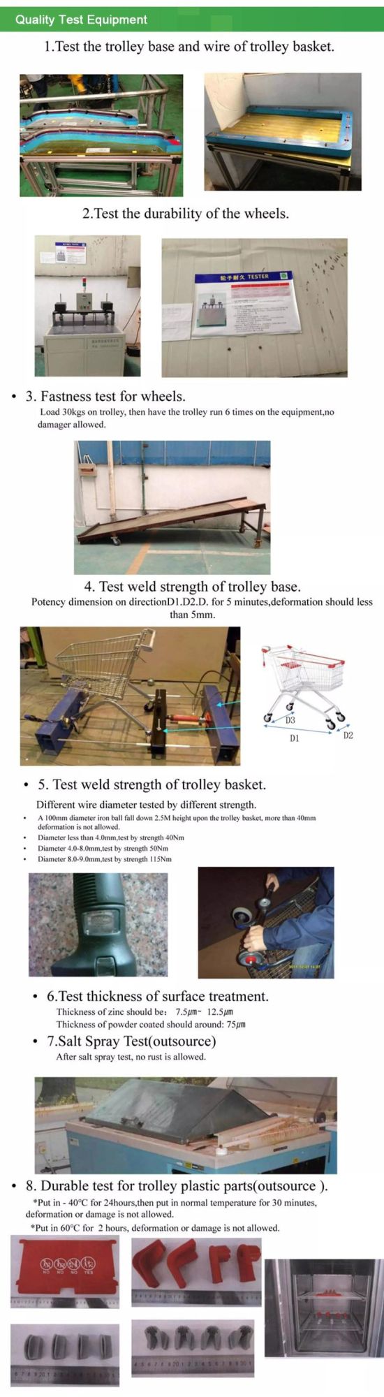 High Quality Folding Shopping Trolley Cart