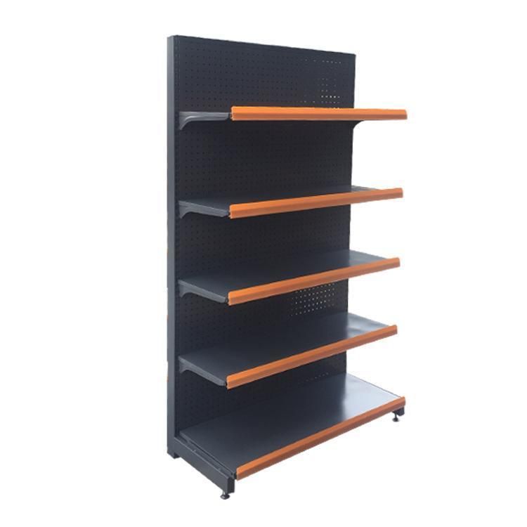 Cold-Rolled Supermarket Shelf High Grade Racking Stand Gift Store Display Gondola