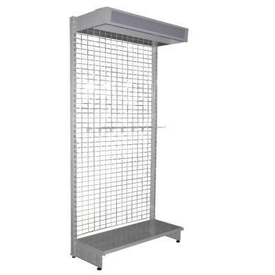 Supermarket Wire Mesh Panels Retail Gondola Shelves