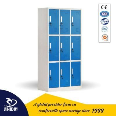 School Use Office Staff Storage Colorful Lockesr 3 Layers Steel Locker