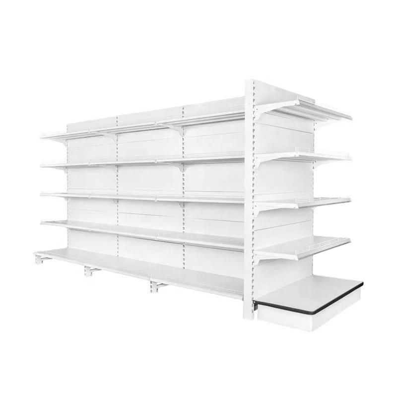 Meatl Gondola Shelving Double Side Supermarket Display Shelf