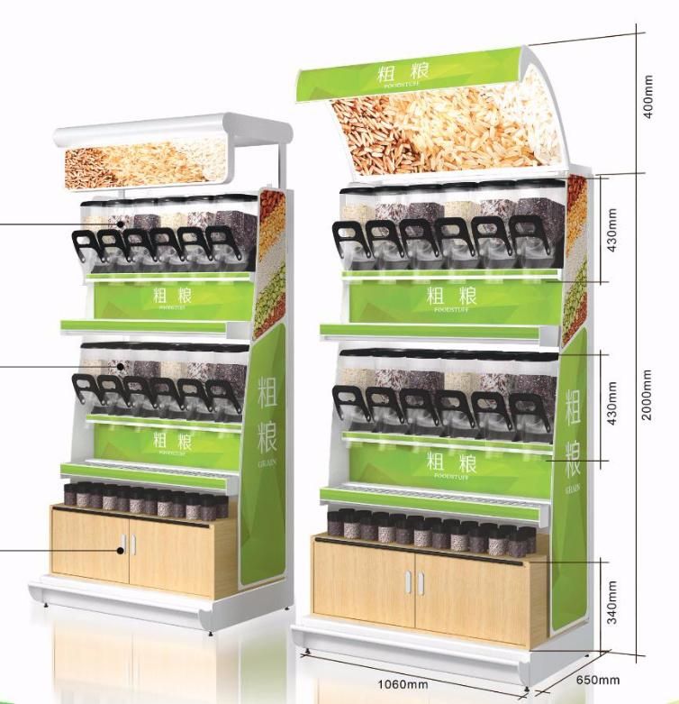 Display Shelf Bulk Food Display Stand for Supermarket