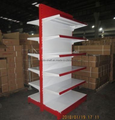 Cold Roll Steel Gondola Supermarket Display Shelving