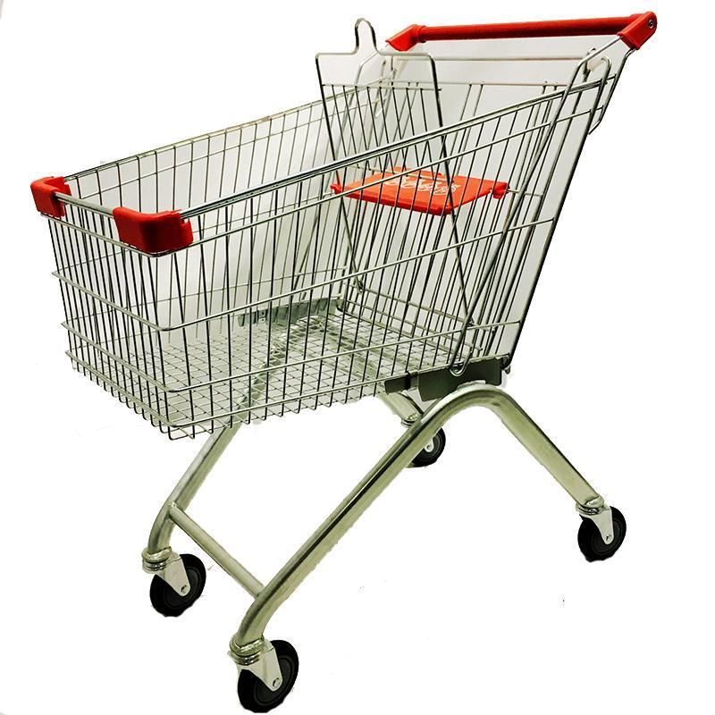 High Grade Foldable Shopping Trolley Supermarket Metal Shopping Cart