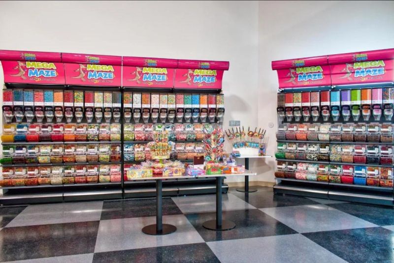 Supermarket Candy Shelf Bulk Food Bins for Zero Waste Shopping