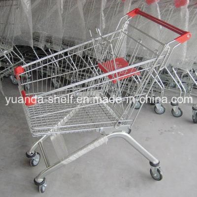 European Design Supermarket Customer Use Shopping Metal Cart