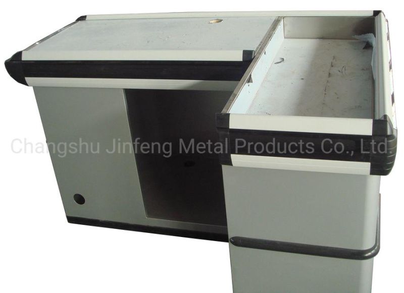 Supermarket & Store Fixture Metal Cashier Desk Jf-Cc-058