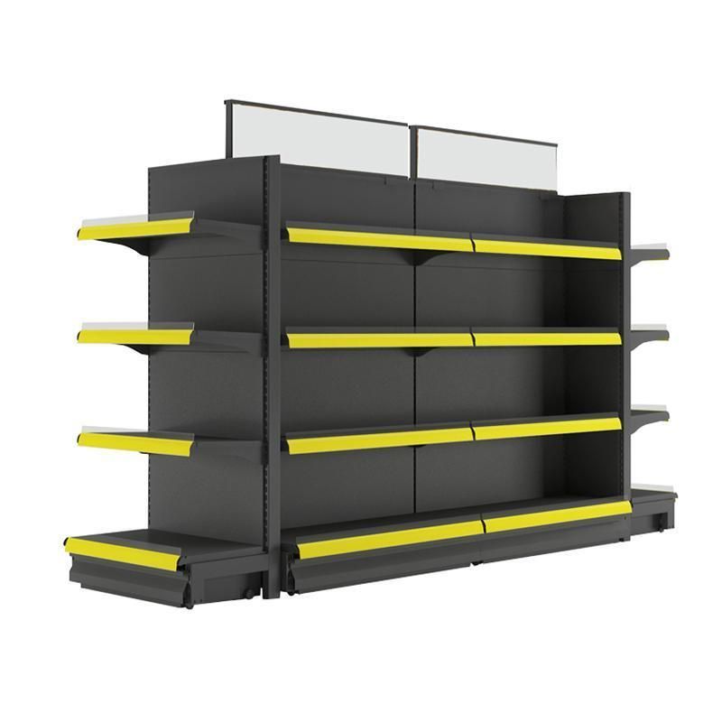 Double Sides Advertising Racks Supermarket Shelf Store Display Gondola