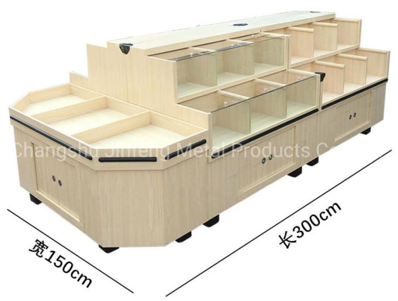 Supermarkets Euipment Wooden Display Rack