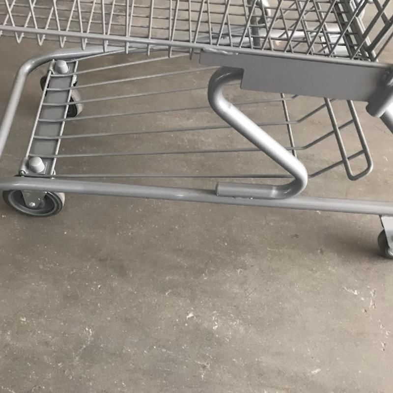 Supermarket with Colorful Shopping Carts Grocery Trolley