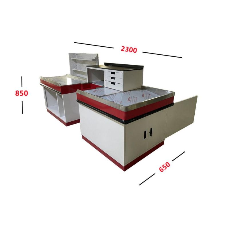 Modern Supermarket and Shopping Mall Customized Checkout Desk