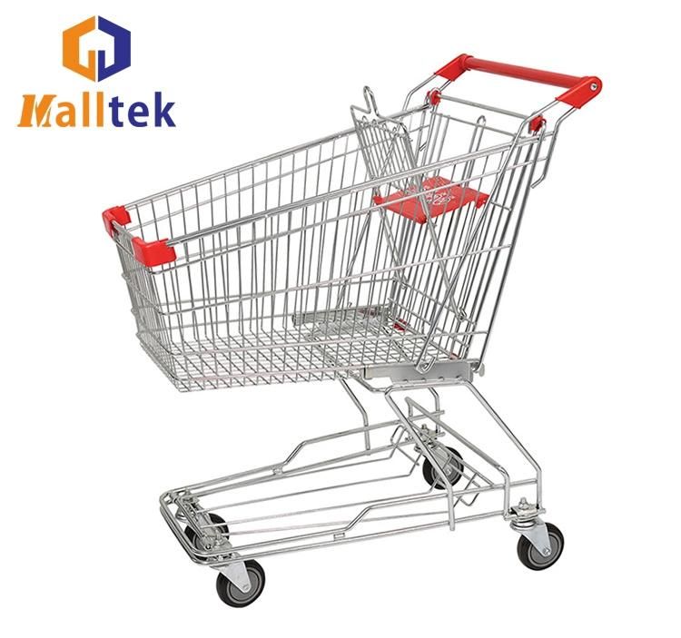 Useful Big Capacity Retail Store 210L Grocery Cart Manufacturer