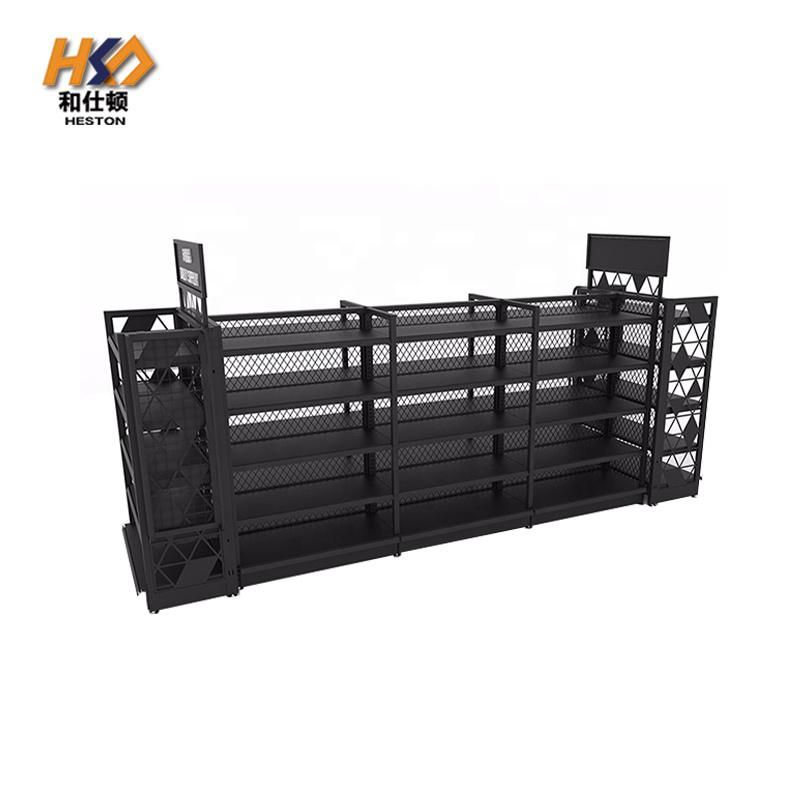 Gondola Steel Back Panel Supermarket Display Shelf