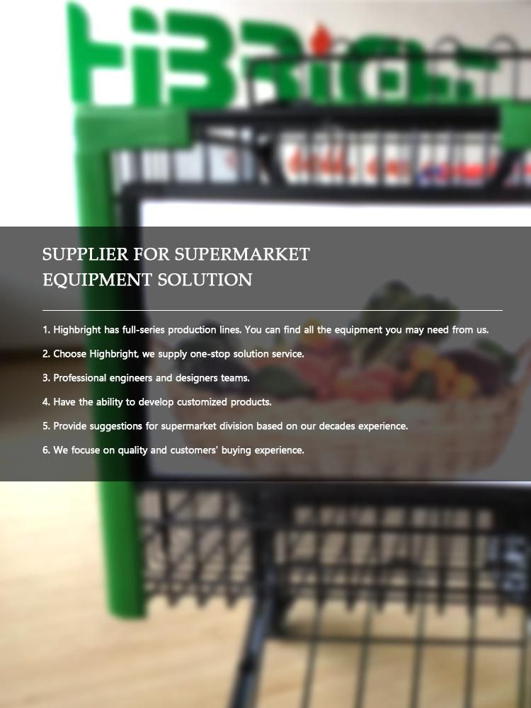 Plastic Supermarket Shopping Trolley Cart Handle Advertising Board