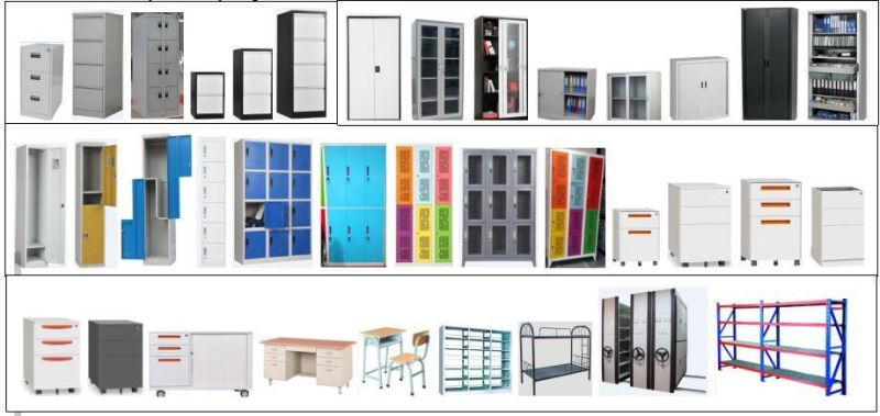 High Quality Kd Structure 4 Doors Metal Vertical Locker