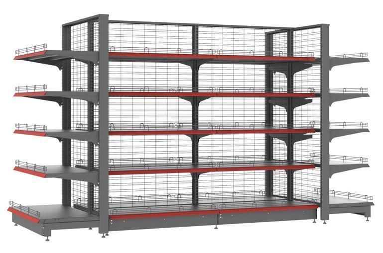 Grocery Store Retail Display Rack Shelf Gondola Supermarket Shelf