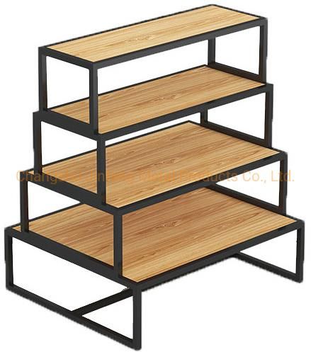 Supermarket Equipment Wooden and Metal Display Racks