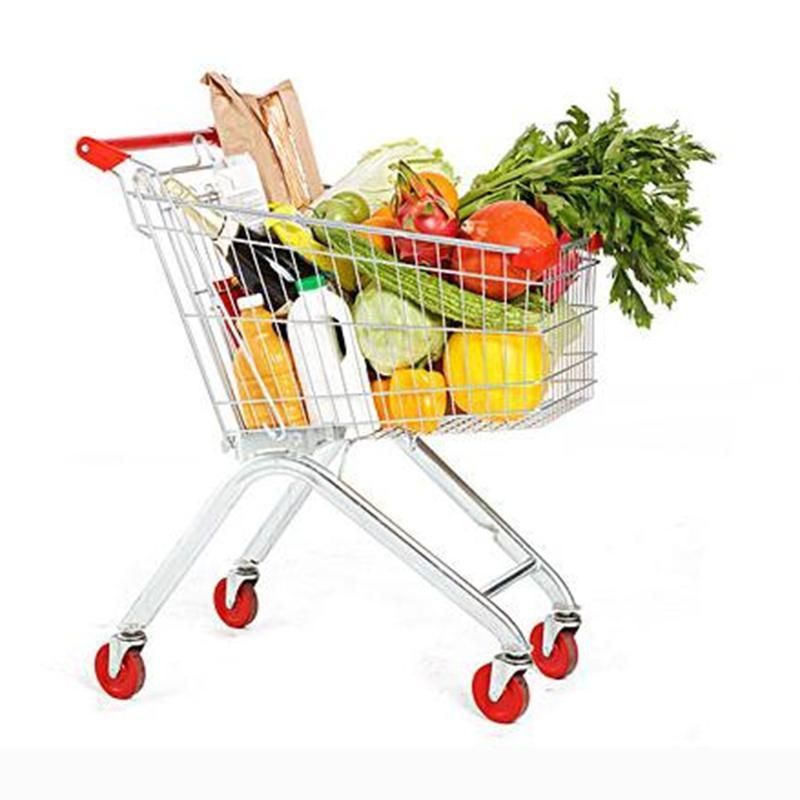 Sale of Four-Wheeled Supermarket Shopping Trolley Heavy Duty Shopping Trolley