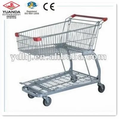 Flat Basket Metal Cart Trolley