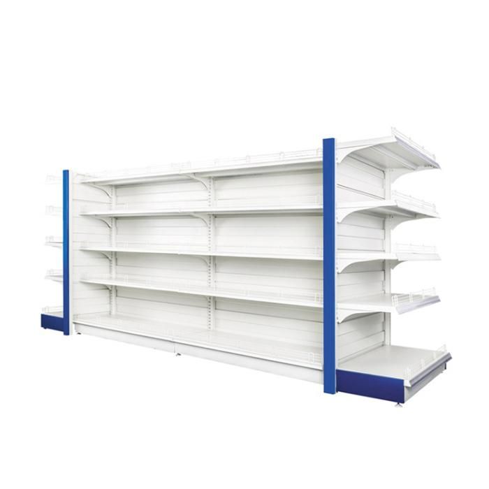 Multifunctional Modern Advertising Display Gondola Supermarket Shelf Single Double Side