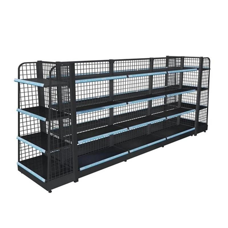 Double Sided Grocery Store Display Racks Small Supermarket Shelf