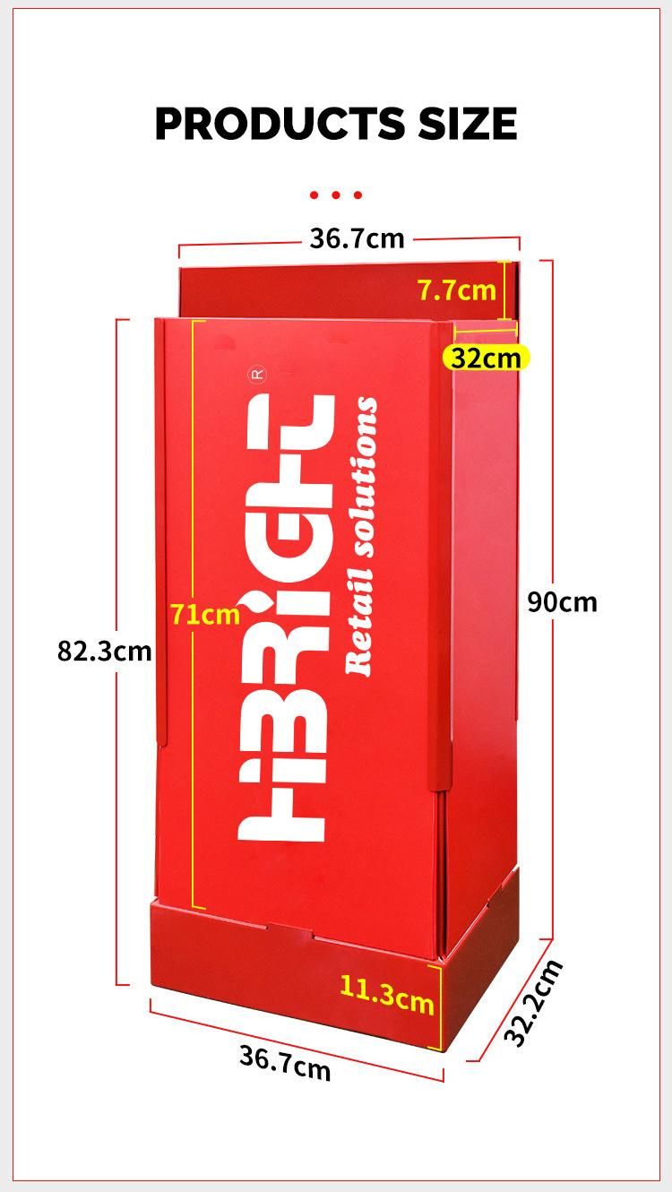 New Design Vertical Lift Display Rack for Supermarket