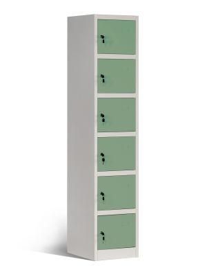 6 Door Box Locker Metal Locker for Office Staff