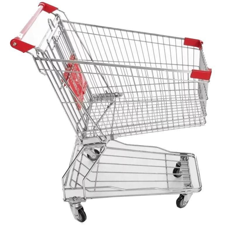 Wire Basket Trolley Store Hand Push Cart Supermarket Shopping Cart