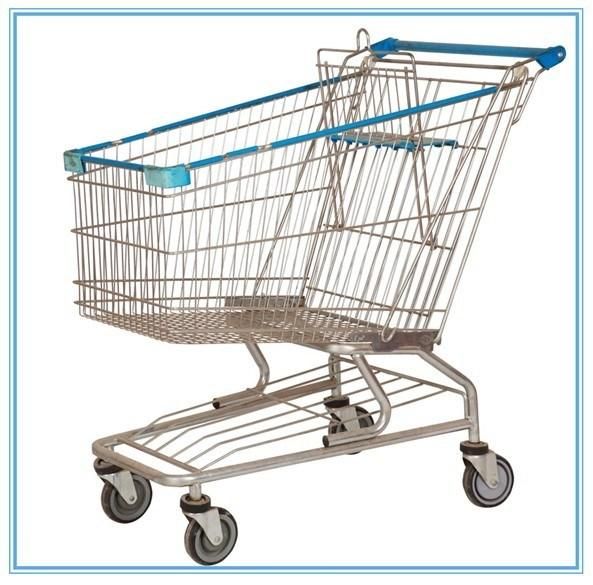 240L American Style Metal Supermarket Shopping Trolley for Hypmarket