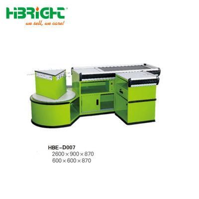 Hypermarket Customized Stainless Steel Durable Cash Counter for Shop