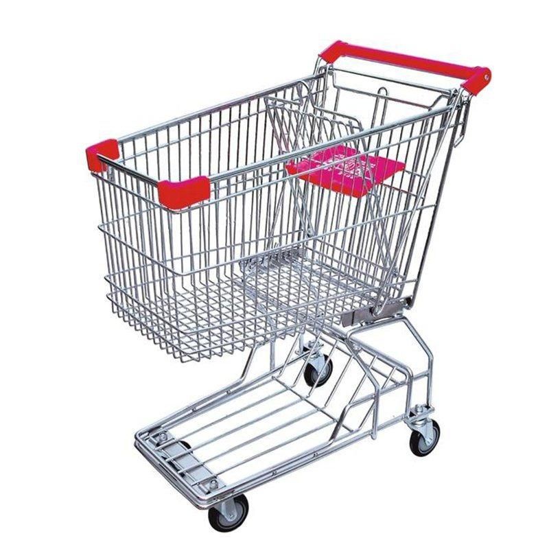 Supermarket Plastic Shopping Trolley Shopping Hand Mall Shopping Trolley