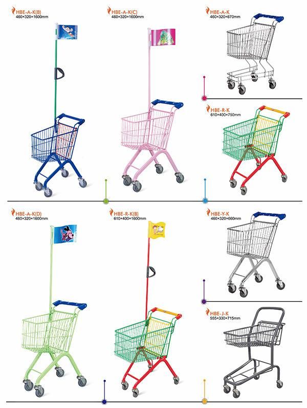 Baby Kids Children Hand Pull Trolley Grocery Shopping Cart