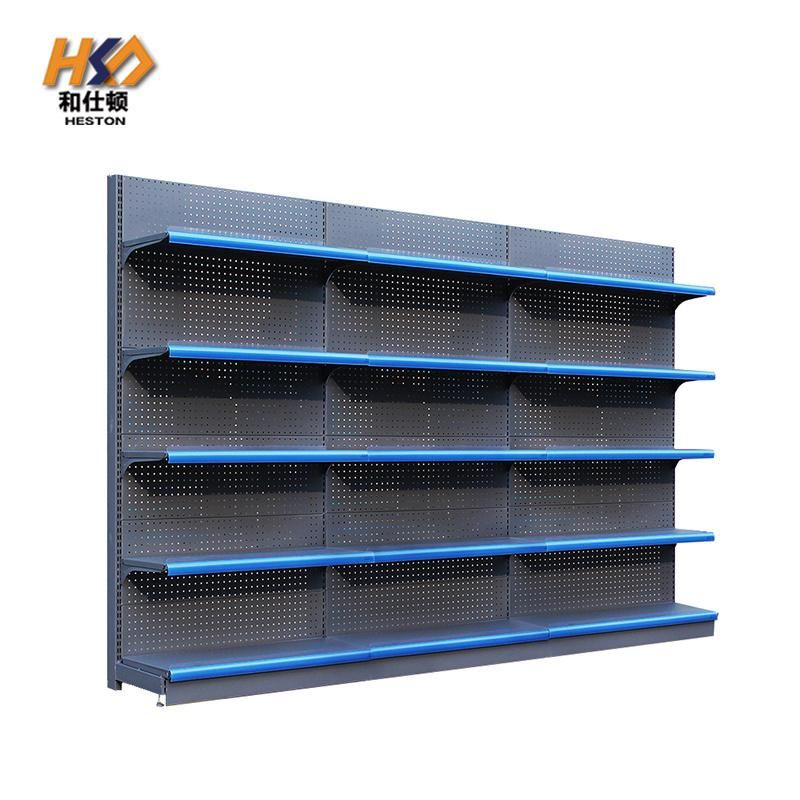 High Quality Metal Supermarket Store Retail Shop Shelving Racks Gondolas