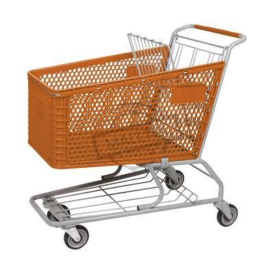 Nice Selling Half Plastic American Grocery Trolley for Sales