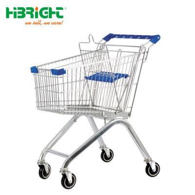 European Market Using Metal Shopping Trolley