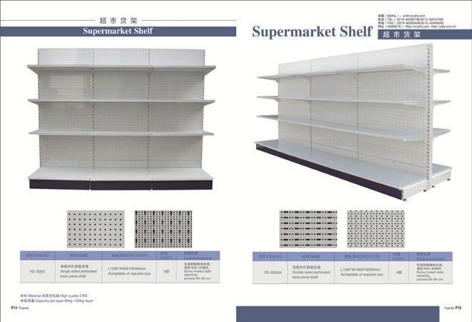 General Store Items Gondola Shelving Back Hole Display Shelf