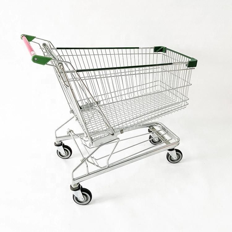 Large Size Supermarket Metal Store Shopping Trolley with Seat