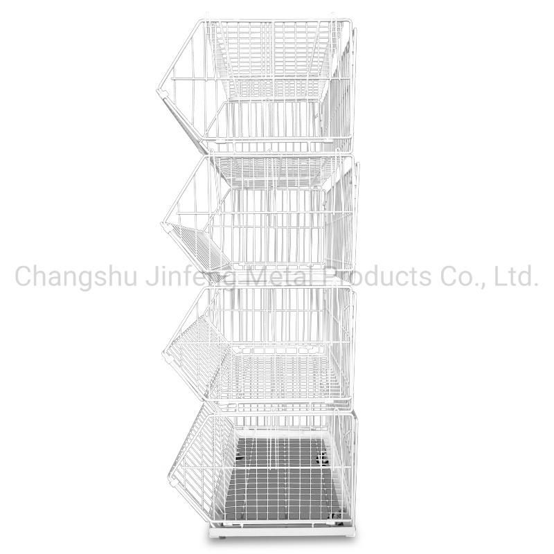 Multi-Layer Metal Wire Stackable Rack Storage Shelves Wire Display Basket