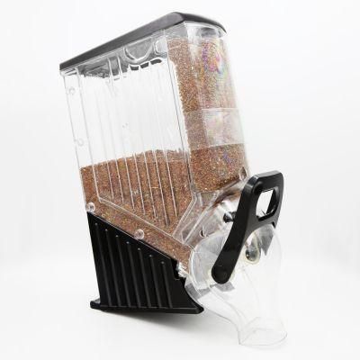 High Clear Plastic Gravity Bin Bulk Cereal Candy Nut Dispenser for Retail