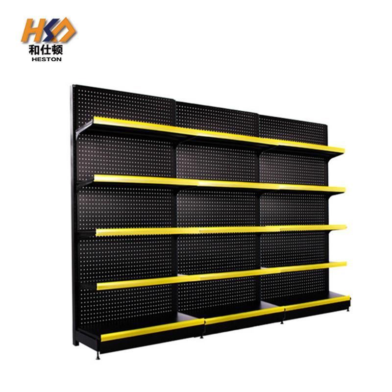 Supermarket Shelves Sheet Metal Sheet Mesh Metal Fittings Store Heavy Duty Layer Style