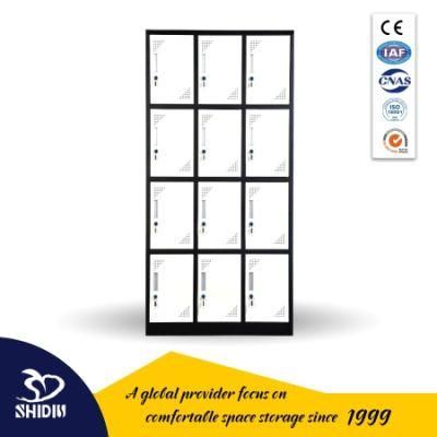 12 Compartment Steel Locker Best Metal Cabinet Locker for Office