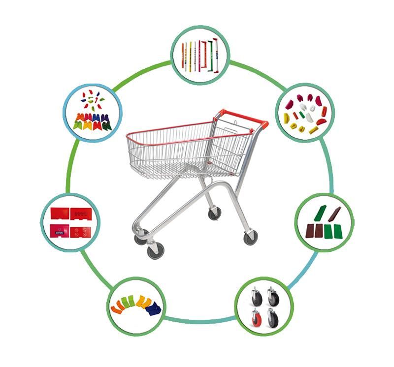 Classical Style Promotional Shopping Trolley for Africa Market