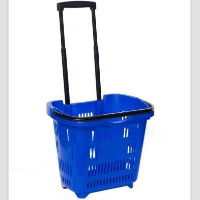 Hot Sale Colourfull Rolling Shopping Baskets