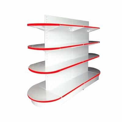 Supermarket Commodity Display Shelf Half Round Head Shelf