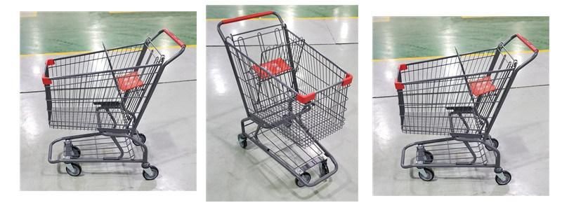 Wholesales American Style 125L Hypermarket Shopping Trolley Shopping Cart