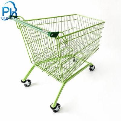 Carrefour Supermarket Design Quality Grocery Shopping Cart Trolley