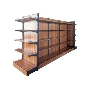 Low Price MDF Display Steel Wood Shelves Supermarket Shelf