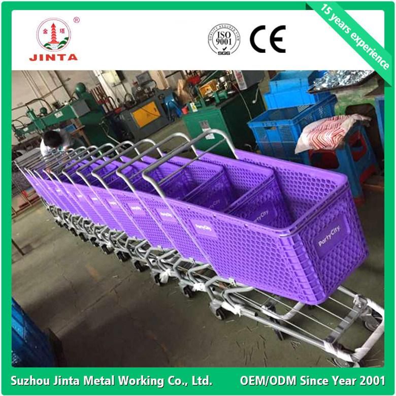 Double Layer Wire Basket Shopping Trolley (JT-G15)