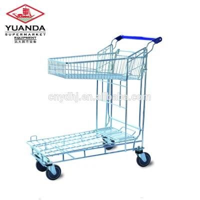 Hot Selling New High Quality Double Layer Galvanized Flat Trolley