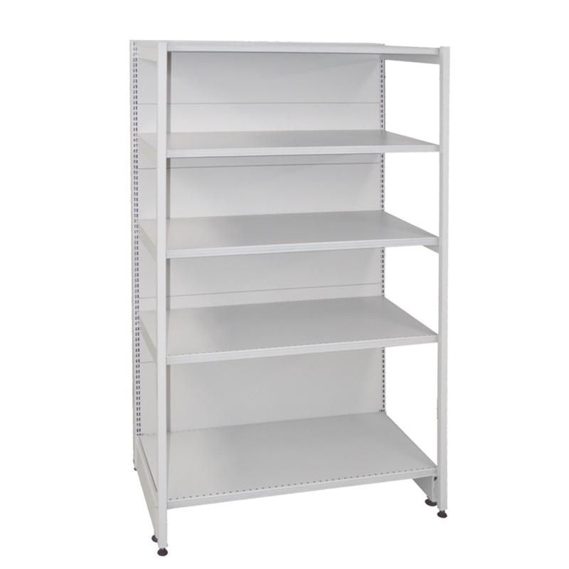 Metal Gondola Shelving Heavy Duty Single-Sided Supermarket Shopping Display Shelf